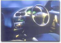 Silver metallic finish instrument panel